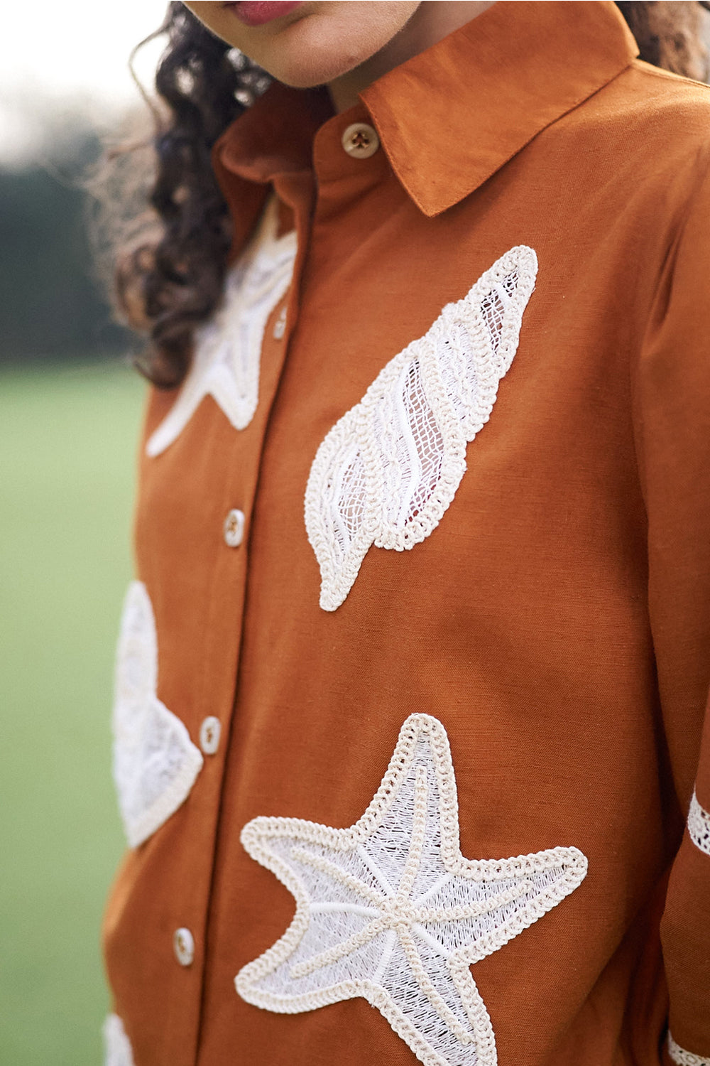 Marina Co-ord Set Rust Orange