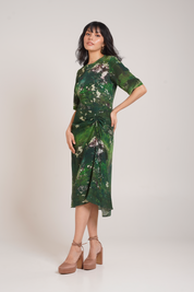 Sage Ruched Dress