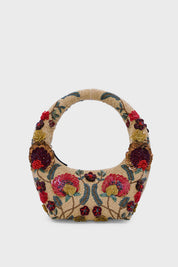 Scarlet Garden Embellished Beaded Bag