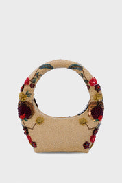 Scarlet Garden Embellished Beaded Bag