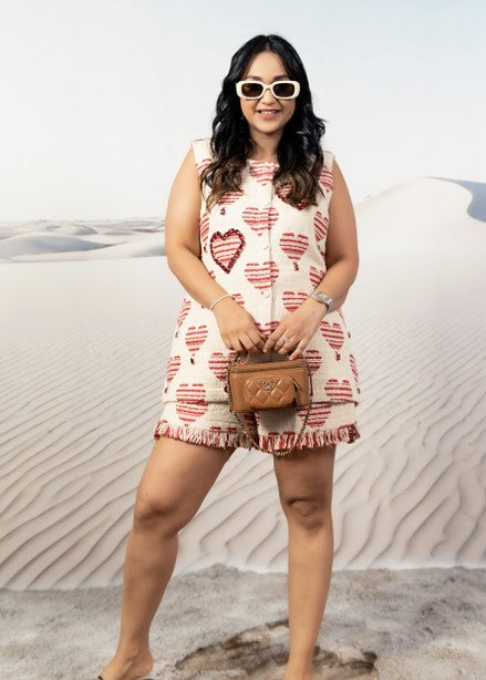 Heart Jacquard Set