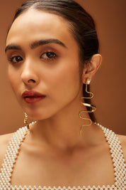 Srishti Dixit in Serpeant Earrings