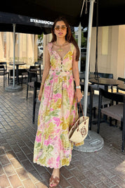 Sharnamli Mehra in Summer Scallop Printed Dress