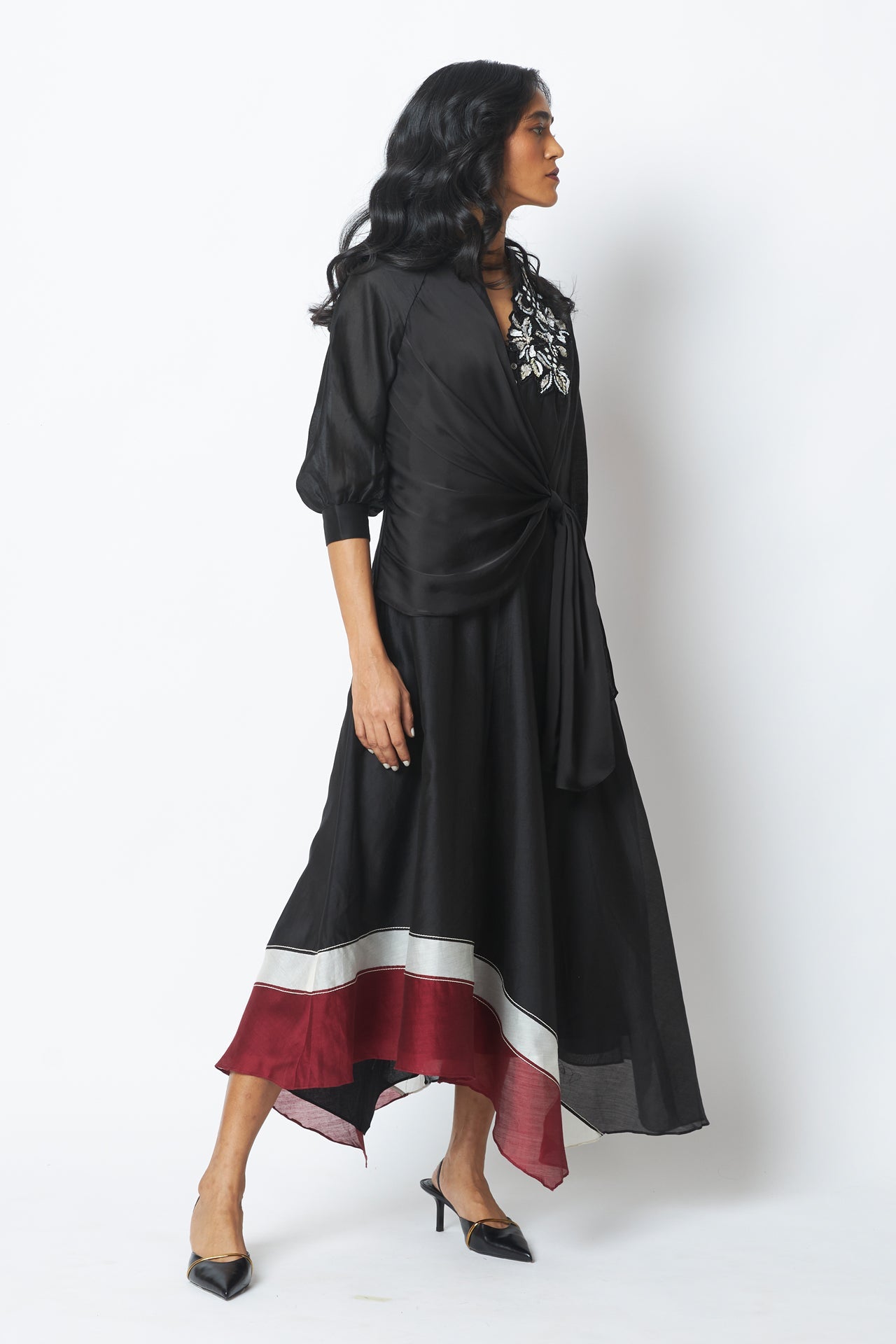 Louisa Moonlit Broach Midi Dress
