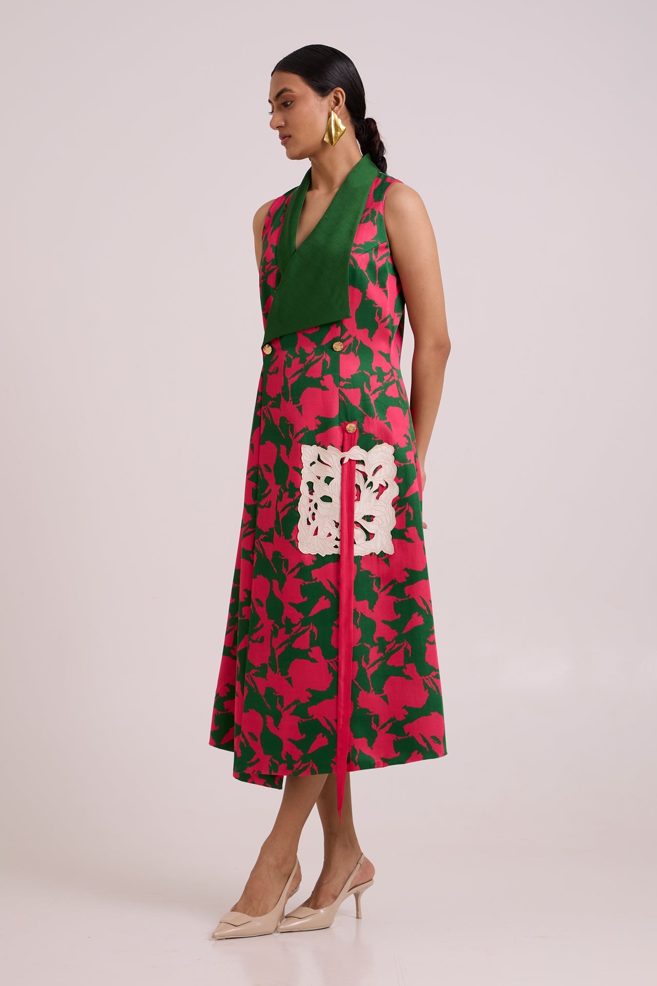 Taylor Overlap Long Blazer Dress