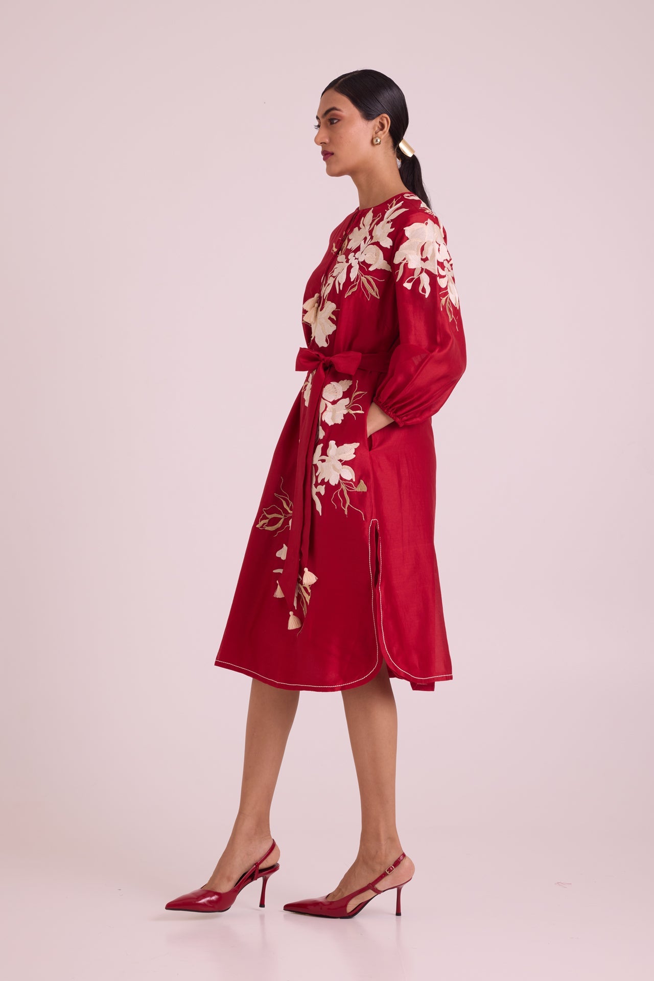 Sarla Apple Hem Midi Dress