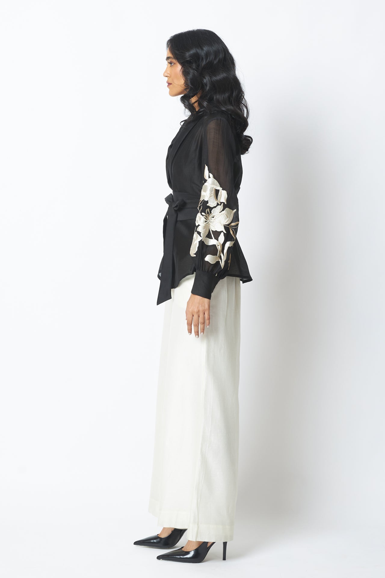 BW Reva Blazer Wrap Top & Wide Leg Pant