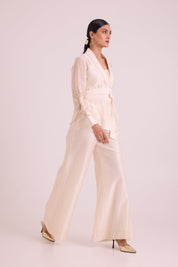 Reva Blazer Wrap Top & Wide Leg Pant