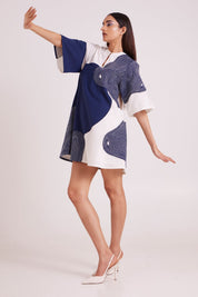 Chandra Embroidered Full Moon Short Dress