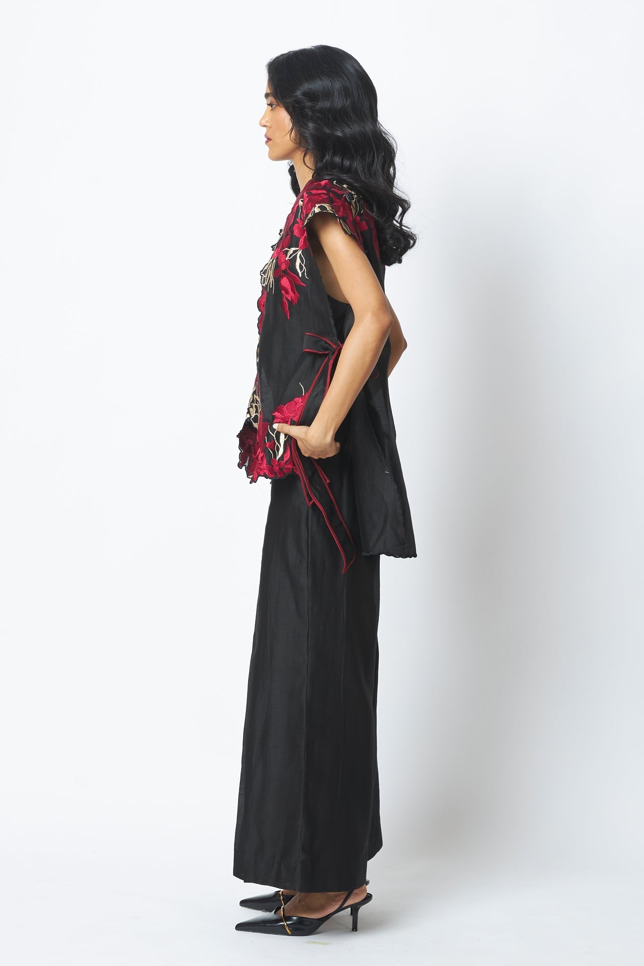 Pilar Floating Cape with Inner & Pants