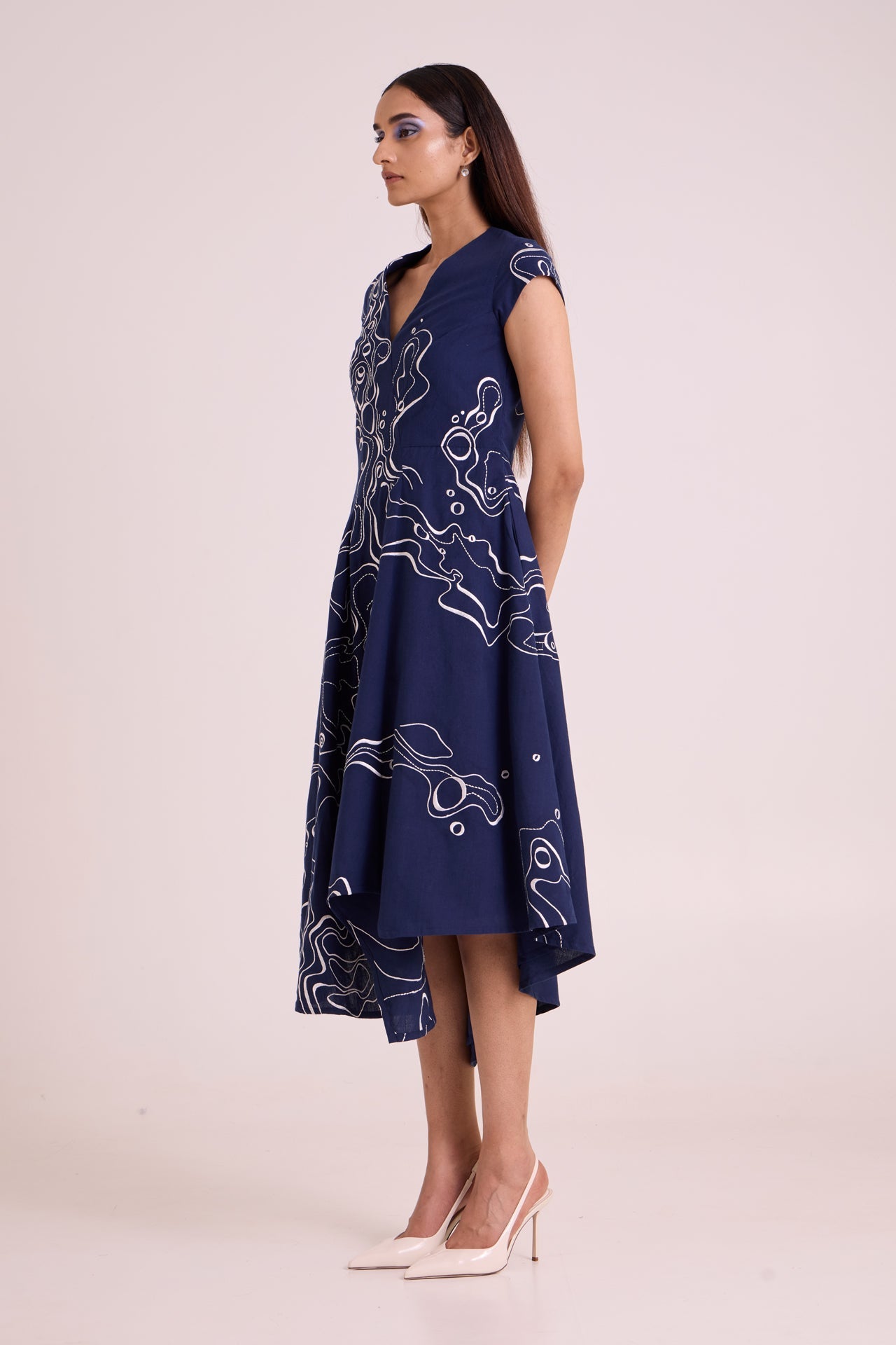 Indigo Perito Drift Midi Dress