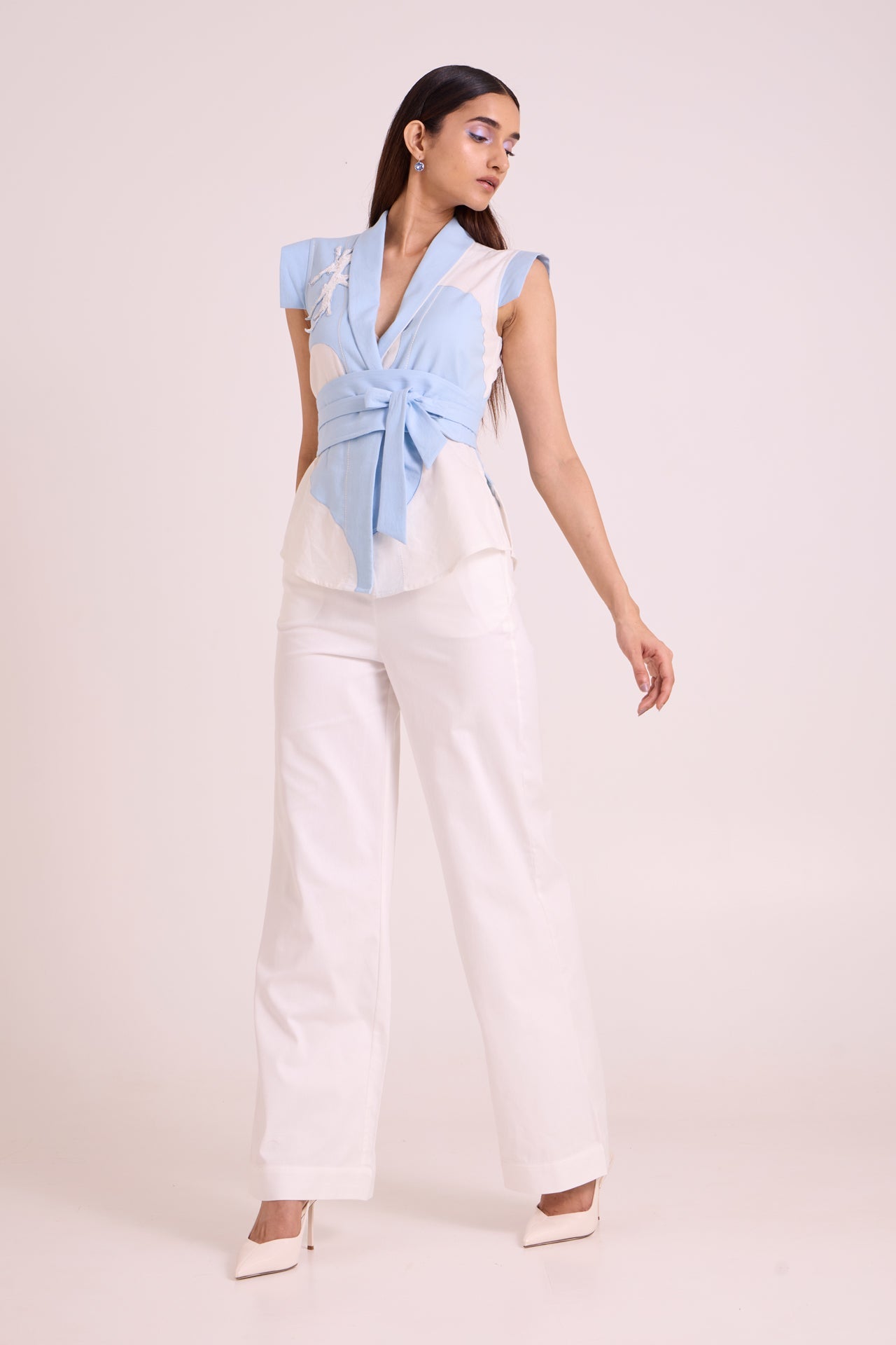 Murray Applique Wrap Top & Pant Set