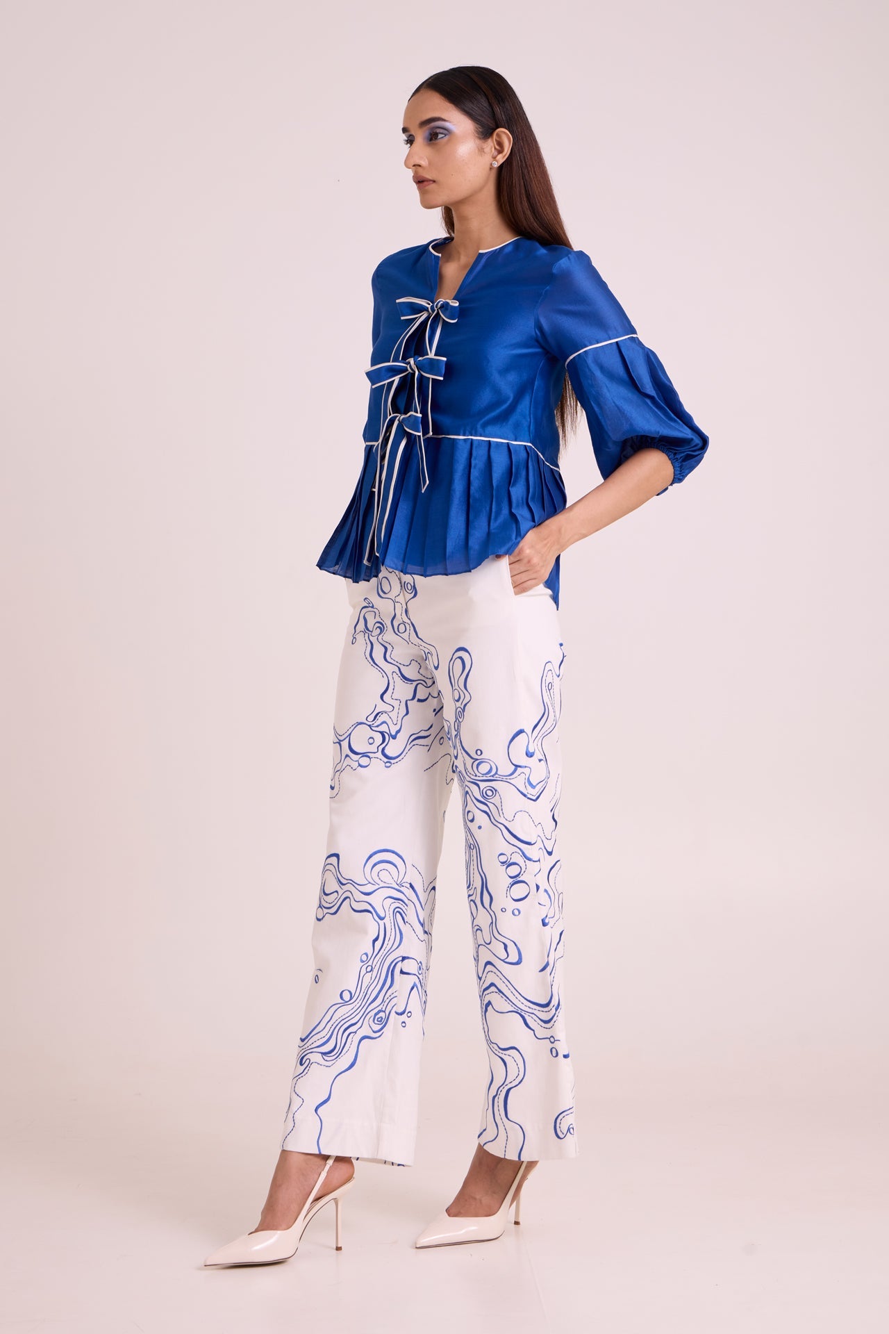 Mikel Blue Tides Top & Pant Set