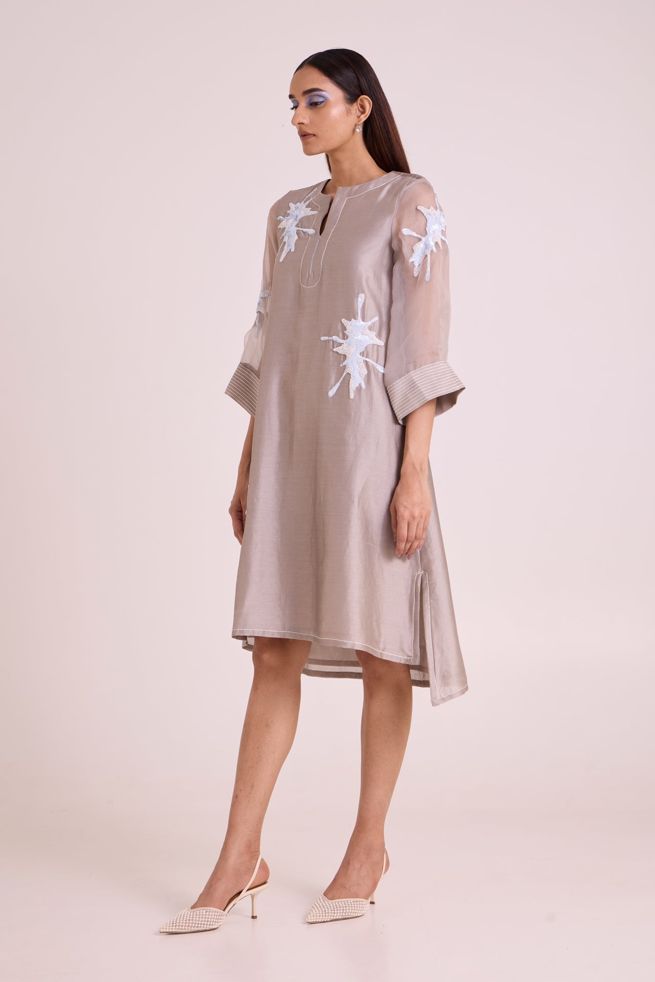 Gracie Graphite & Fern Tunic Dress