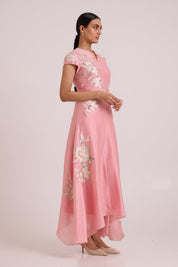 Lizzy Blush Pink Prism Long Dress