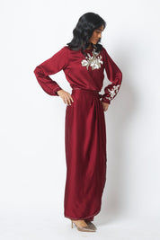 Cathy One Piece Blouson Drape Skirt