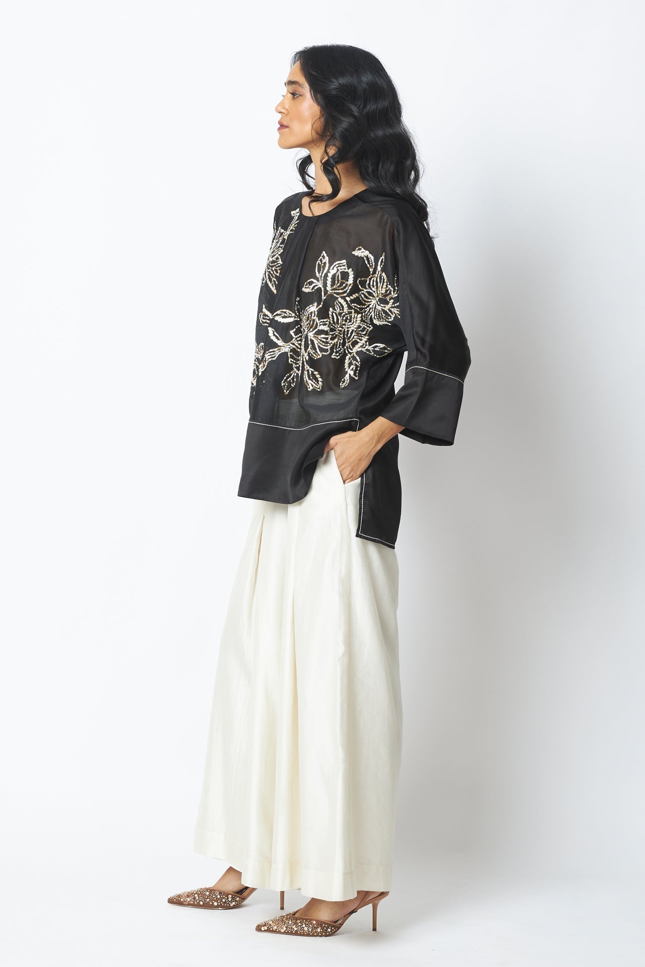 Munmun Starlit Sheer Top & Pants
