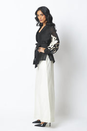 BW Reva Blazer Wrap Top & Wide Leg Pant