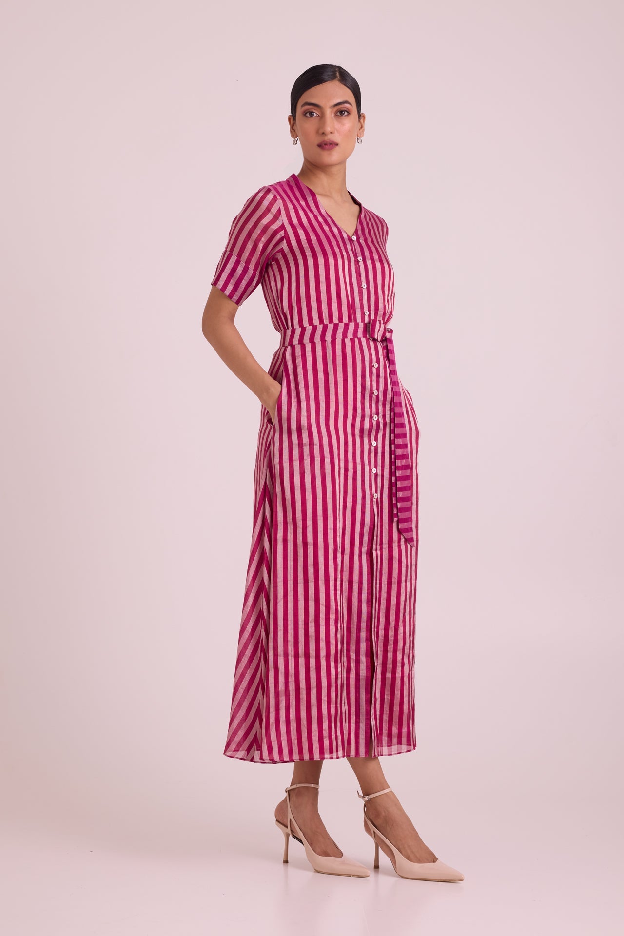 Miramar Button Down Long Dress