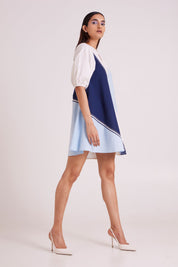 Juno Segmented Tide Short Dress