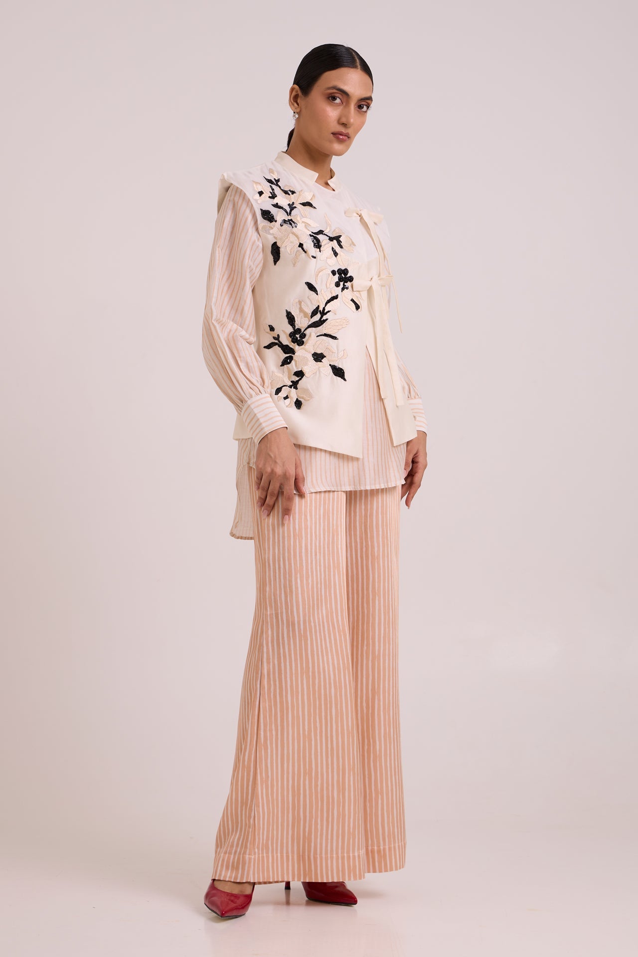 Monroe Diwan Vest with Shirt & Pant Set