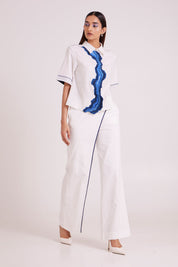 Avisa Blue Current Co-ord Set