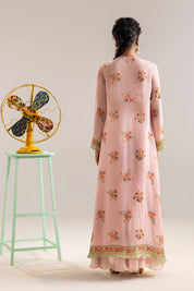 Aarani Pink Embroidered Co-ord Set With Jacket