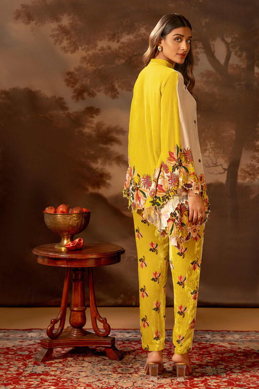Aarani Beige Embroidered Co-ord Set