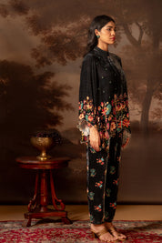 Aarani Black Embroidered Co-ord Set