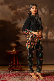 Aarani Black Embroidered Co-ord Set