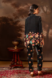 Aarani Black Embroidered Co-ord Set