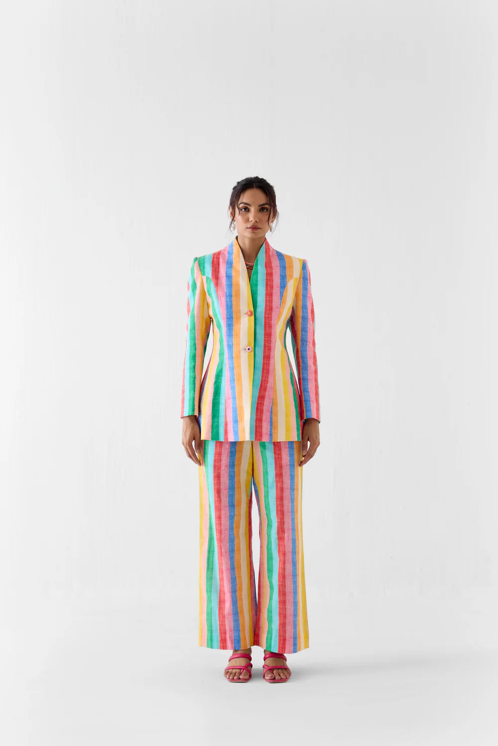 Leher Blazer And Trouser Co-ord