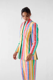 Leher Blazer And Trouser Co-ord