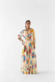 Sanganer Crop Top & Skirt