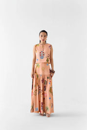 Pottery Crop Top & Gathered Skirt