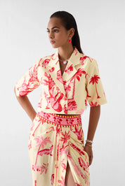 Sawai Front Button Kimono And Pants Co-ord
