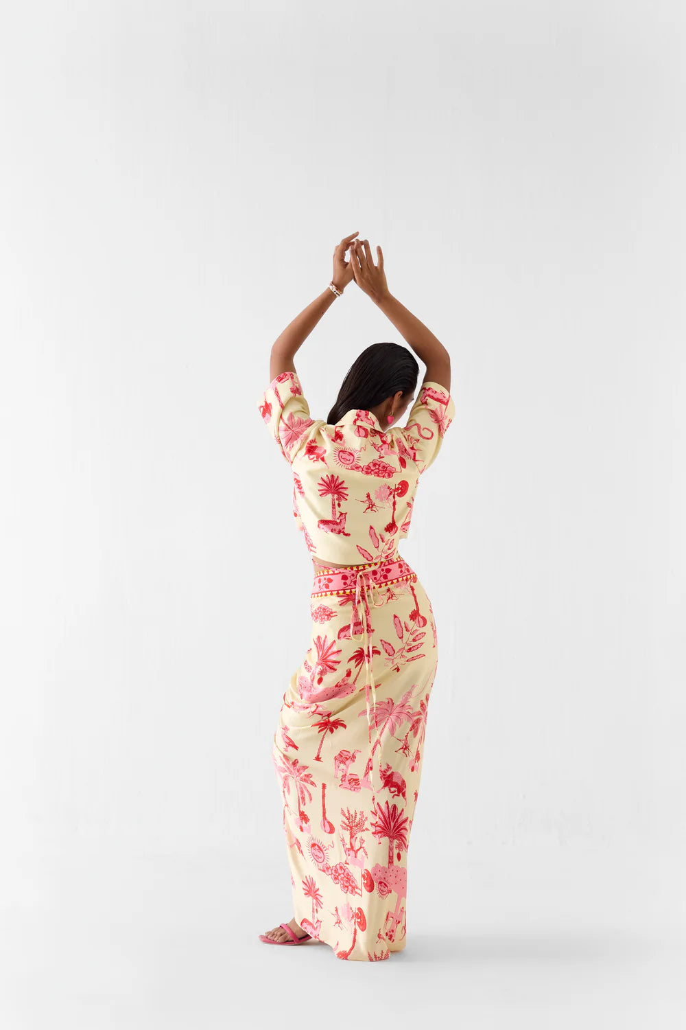 Sawai Front Button Kimono And Pants Co-ord