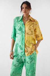 Buta Half And Half Shirt & Trousers