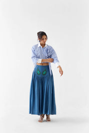 Azure Crop Shirt