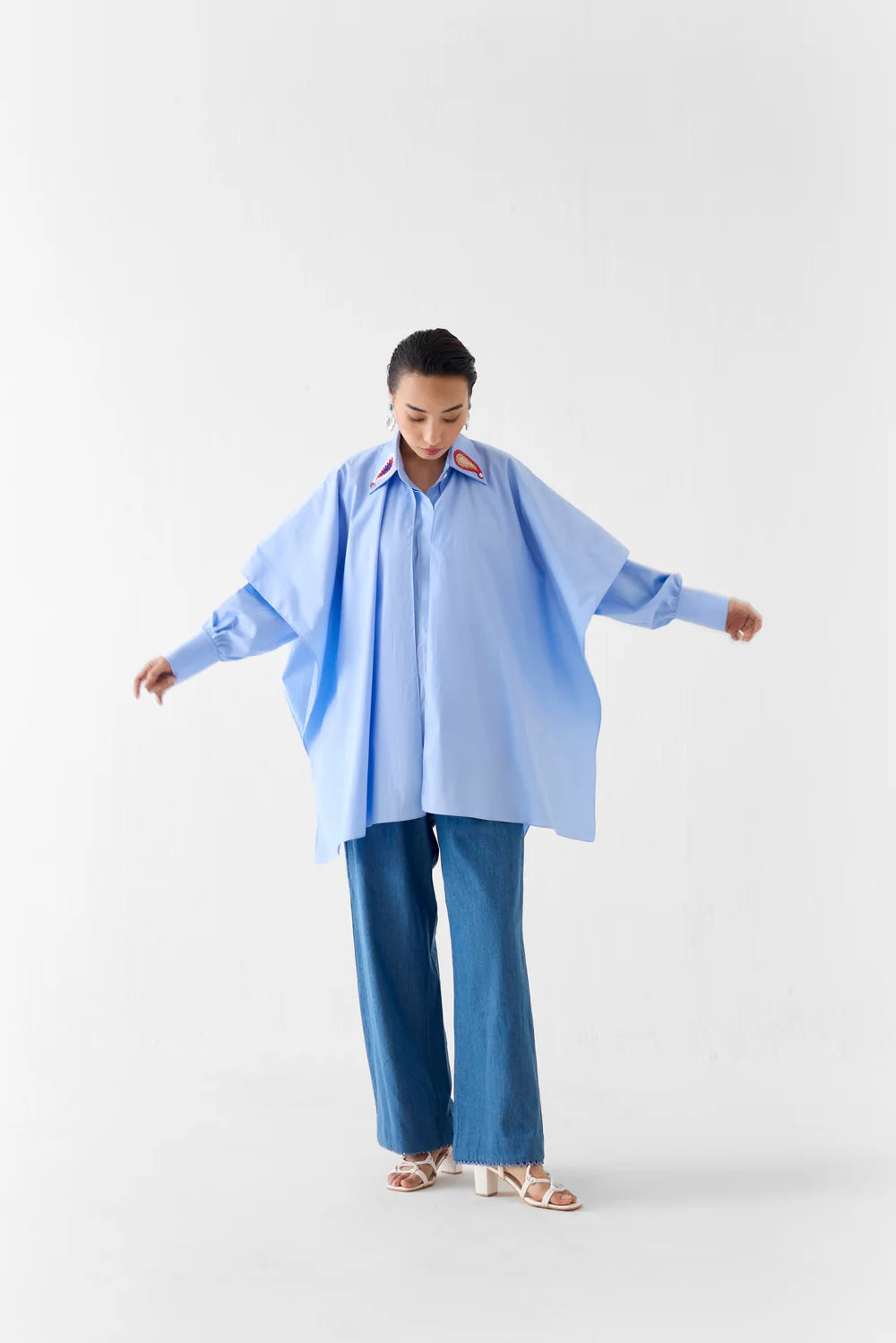 Azure Layered Poplin Shirt