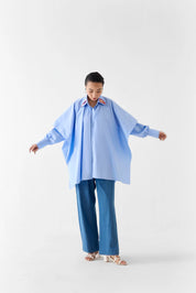 Azure Layered Poplin Shirt
