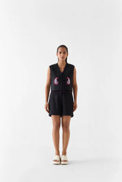 Sahara Night Vest And Shorts Co-ord