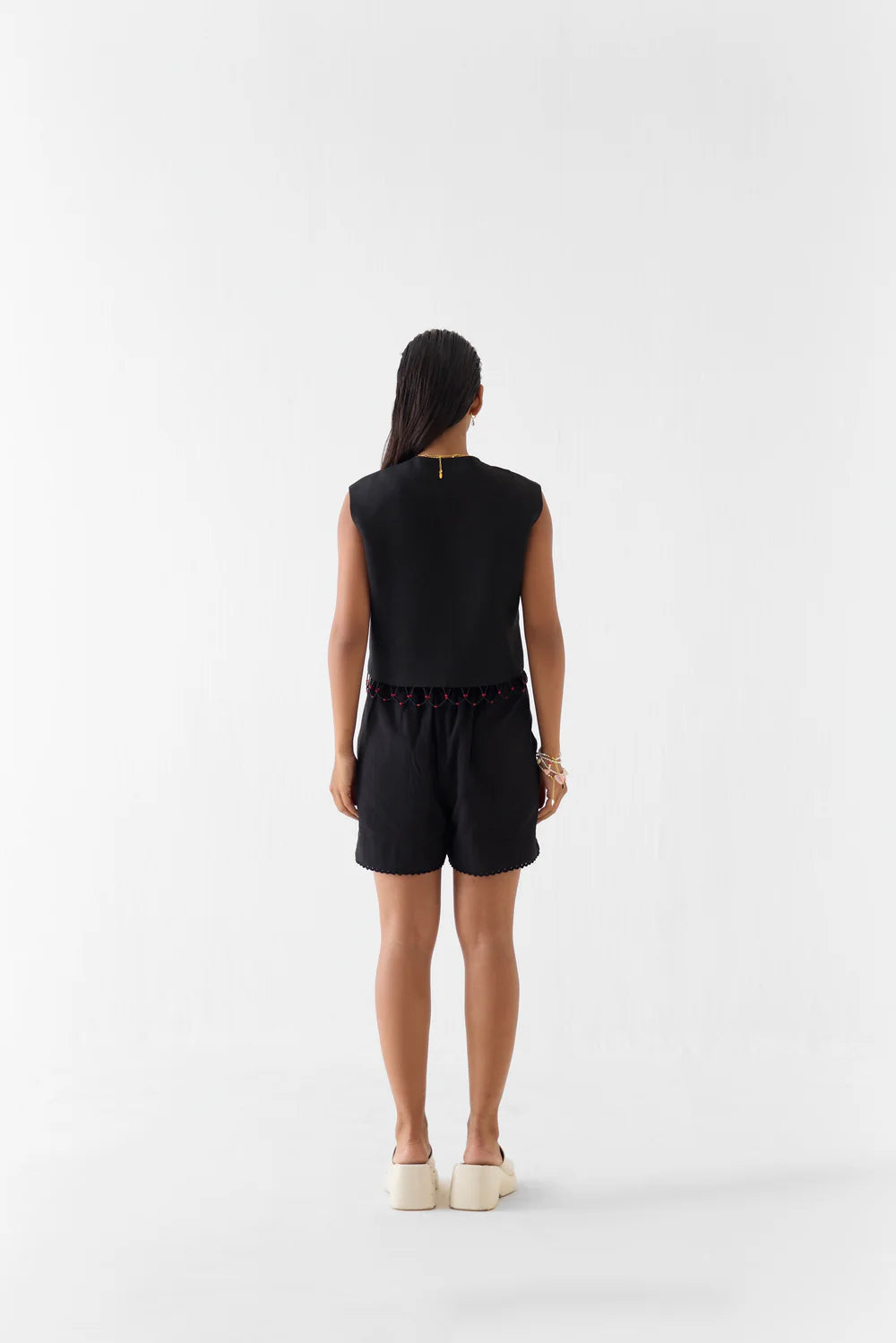Sahara Night Vest And Shorts Co-ord