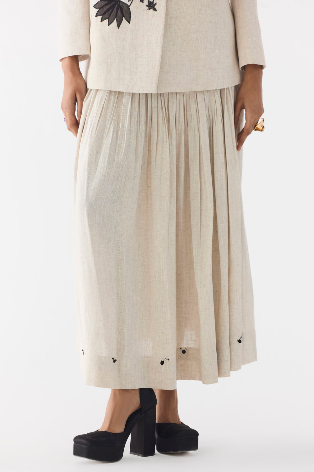 Tiger Lily Linen Blazer & Skirt