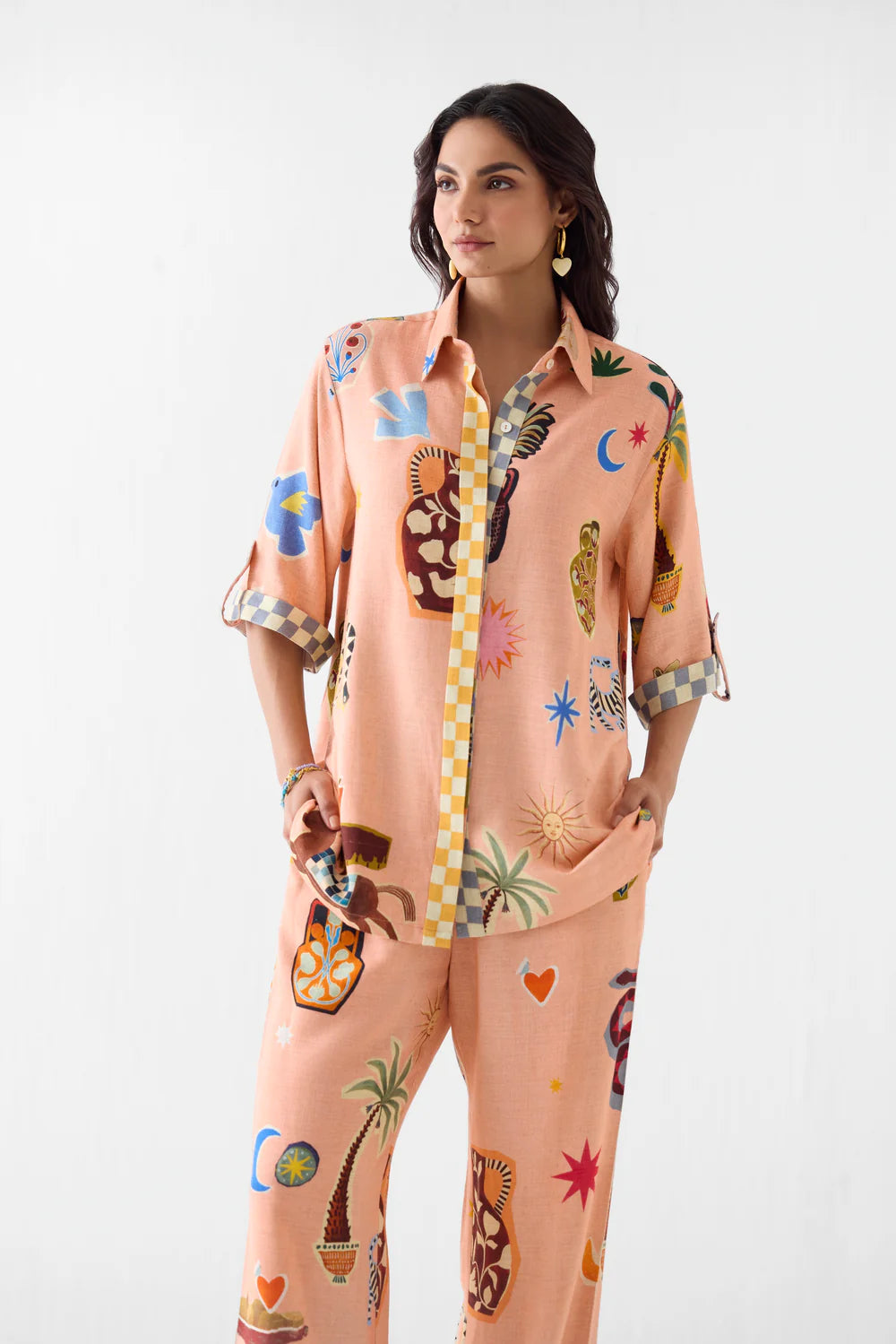 Pottery Shirt & Trousers Co-ord