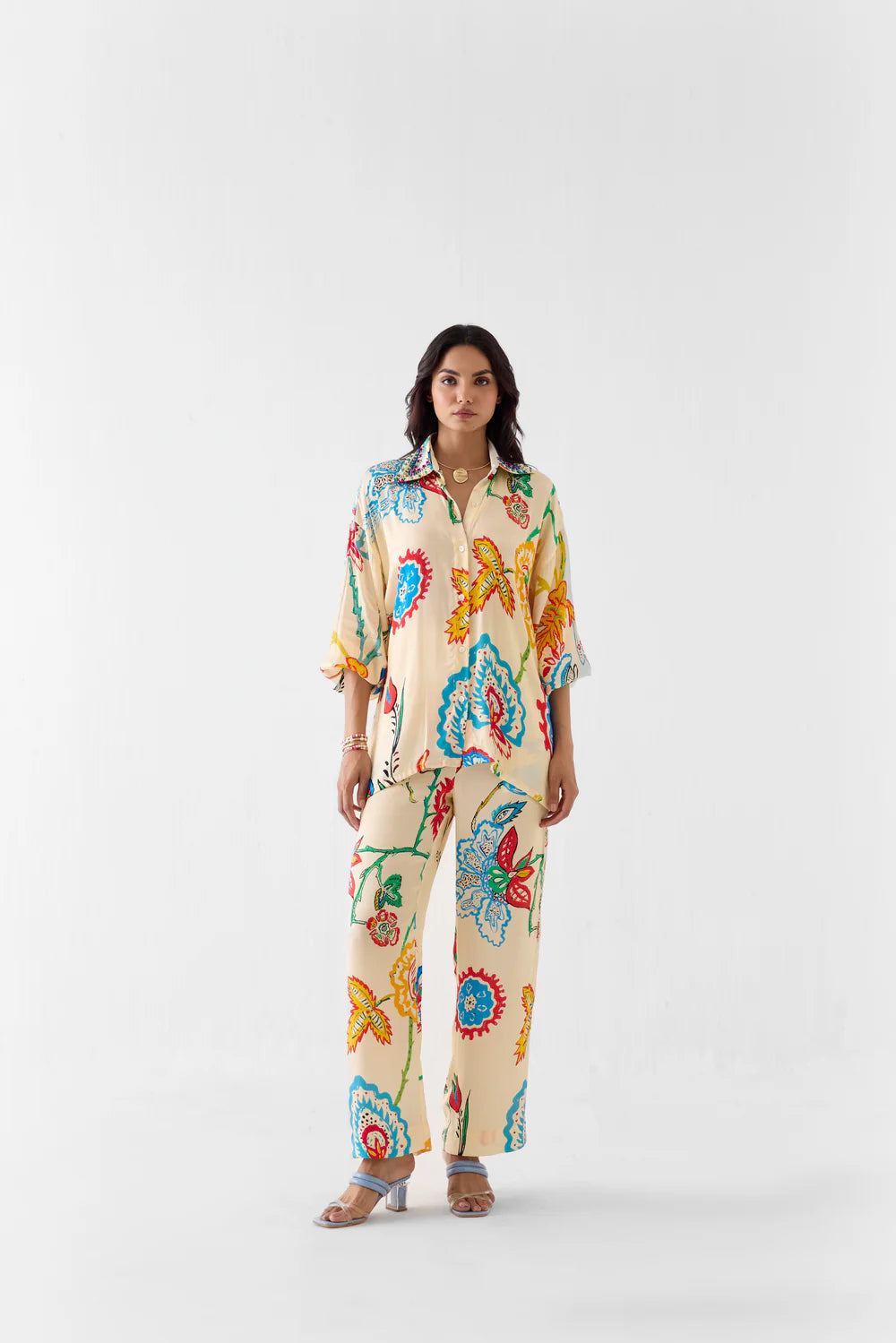 Sanganer Shirt And Trousers Co-ord