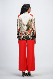 Crimson Modista Blazer Set
