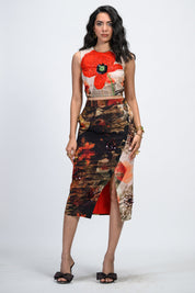 Mocha Slit Skirt