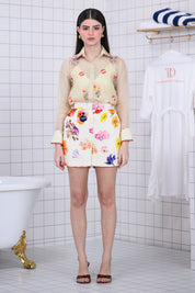Floral Illusion Short Set