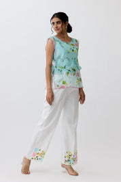 Teal Bib Top Set